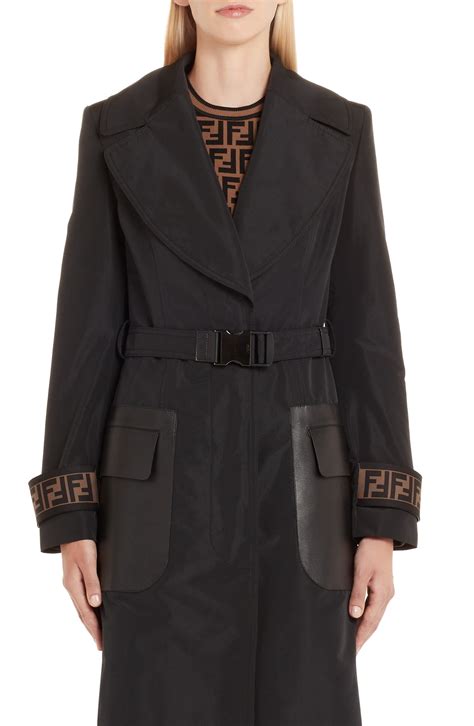 fendi leather coat 2020|Women's Jackets .